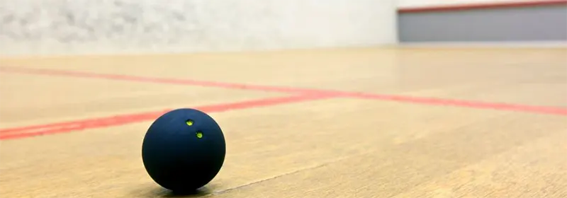 A brand new squash ball