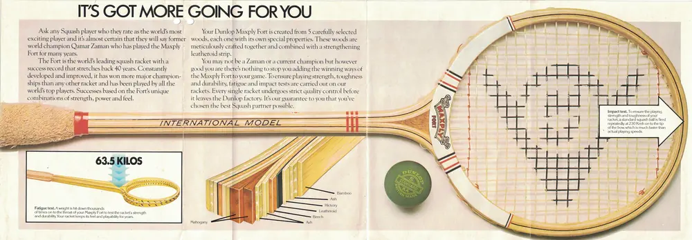 How Were Wooden Squash Rackets Made?