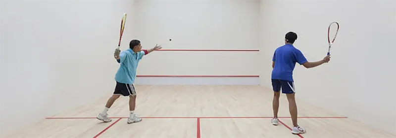 How many serves are you allowed in squash?