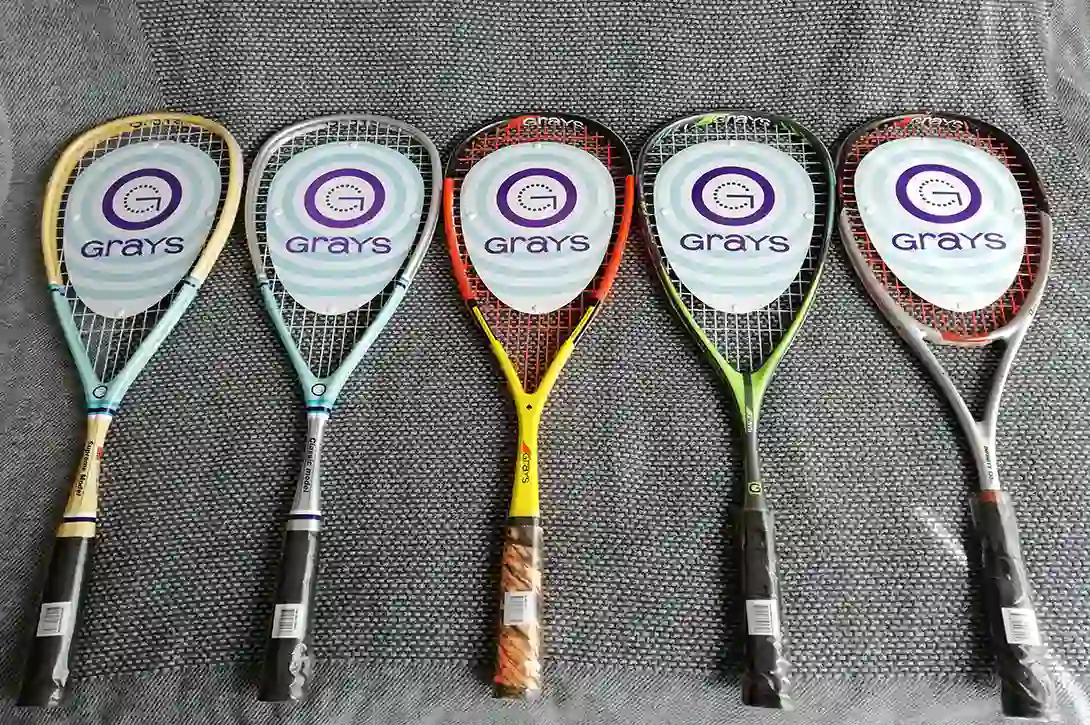 Here is the complkete Grays squash racket range, 2019